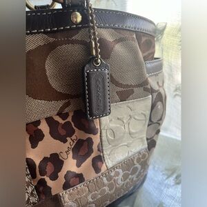 Coach vintage signature patchwork purse GREAT CONDITION